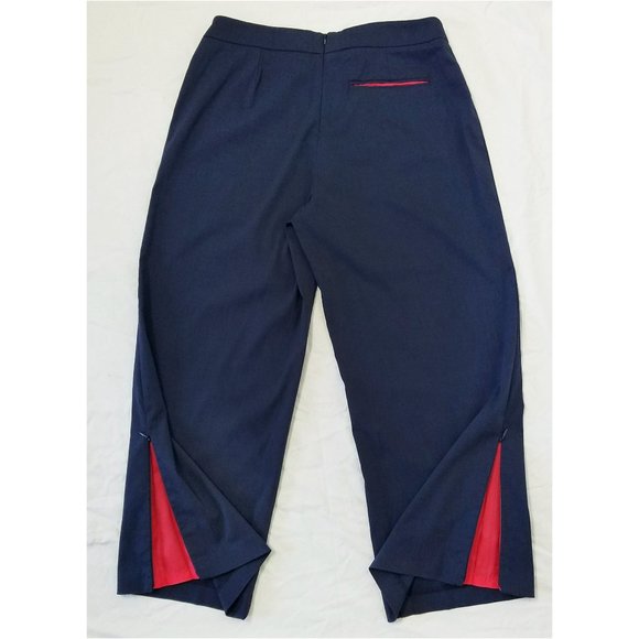 BCBG MaxAzria Womens 2-Piece Top & Pants Suit Set Navy Pink - Picture 9 of 14